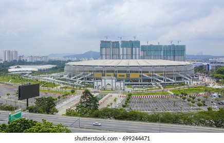 KUALA LUMPUR, MALAYSIA - JULY 20, 2017 : National Stadium Bukit Jalil, Kuala Lumpur Malaysia. KL Sports City.