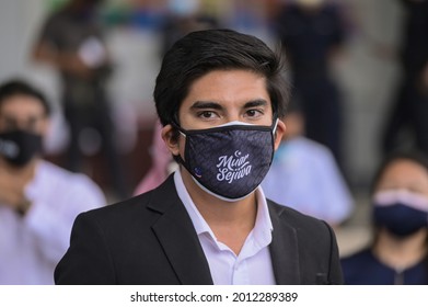 Kuala Lumpur, Malaysia - July 22, 2021: Former Malaysian Youth And Sport Minister Syed Saddiq Abdul Rahman At The Kuala Lumpur Court Complex After Has Been Charged With Corruption Scandal.