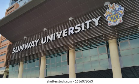 Kuala Lumpur, Malaysia - May 2019: Exterior Building View Of Sunway University At Kuala Lumpur.  It Has A 10 Hectare Campus Comprising Academic & Residential Blocks Adjacent To The Sunway Lagoon.