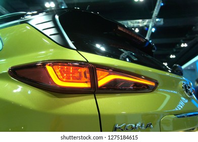 KUALA LUMPUR, MALAYSIA -NOVEMBER 11, 2017: Car Tail Light Or Tail Lamp. Designed With Safety Features And Will Light Up When Braking.