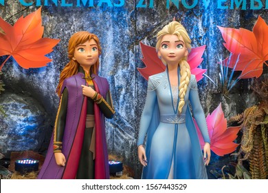 KUALA LUMPUR, MALAYSIA - NOVEMBER 17, 2019: Frozen 2 Magical Journey Roadshow At Kuala Lumpur For The Promotion Of New Disney Movie