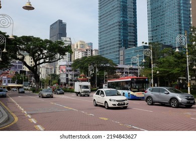 Kuala Lumpur, Malaysia - November, 2017: Street View Near Bricfields, Kuala Lumpur.