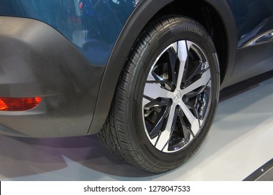 KUALA LUMPUR, MALAYSIA -NOVEMBER 23, 2018: Selected focused on car sports rims with the tyre.  - Shutterstock ID 1278047533