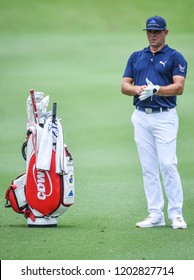 Kuala Lumpur, Malaysia - October 11, 2018 : Gary Woodland Of United States During CIMB Classic 2018 At TPC Kuala Lumpur.