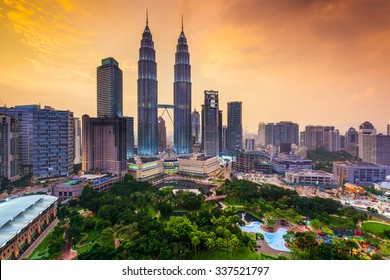 Kuala Lumpur, Malaysia skyline.