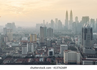 Kuala Lumpur, Malaysia Skyline.Klcc. City