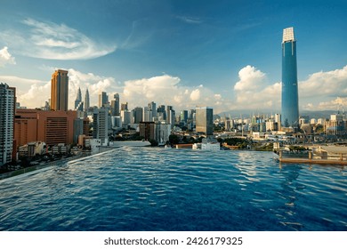 Kuala Lumpur skyline pool view	 - Powered by Shutterstock