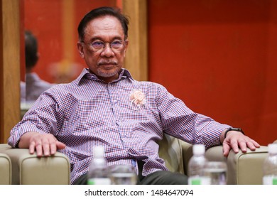 Kuala Lumpur,August 22 2019-Malaysia. Malaysia Political Leader Anwar Ibrahim Is Pictured In Kuala Lumpur.