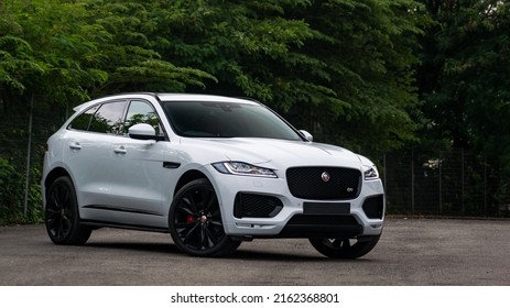 Kuala LumpurMalaysia - May 31 2022 White Jaguar F Pace In KL