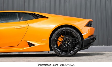 Kuala LumpurMalaysia - May 31 2022 Lamborghini Huracan Orange