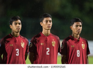 Kuala Lumpur-Malaysia-20sep2018:Arthit Bua-ngam #2 Player Of Thailand In Action During Afc U-16 Championship 2018 Between Japan Against Thailand At Um Arena Stadium