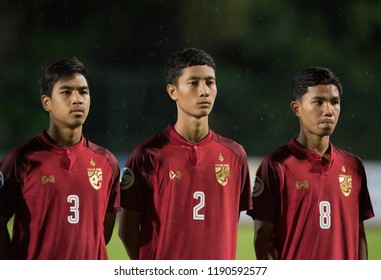 Kuala Lumpur-Malaysia-20sep2018:Arthit Bua-ngam #2 Player Of Thailand In Action During Afc U-16 Championship 2018 Between Japan Against Thailand At Um Arena Stadium