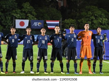 Kuala Lumpur-Malaysia-20sep2018:player Of Japan In Action Before Afc U-16 Championship 2018 Between Japan Against Thailand At Um Arena Stadium