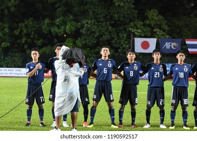 Kuala Lumpur-Malaysia-20sep2018:player Of Japan In Action Before Afc U-16 Championship 2018 Between Japan Against Thailand At Um Arena Stadium