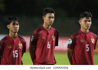 Kuala Lumpur-Malaysia-20sep2018:Pongsakorn Innet #6 Player Of Thailand In Action During Afc U-16 Championship 2018 Between Japan Against Thailand At Um Arena Stadium