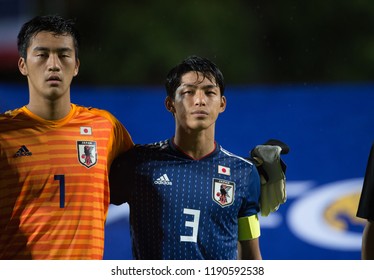 Kuala Lumpur-Malaysia-20sep2018:Riku Handa #3 Player Of Japan In Action During Afc U-16 Championship 2018 Between Japan Against Thailand At Um Arena Stadium