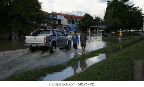 Kuantan, Pahang - December 2, 2013. The aftermath from the worst flood that ever hit Kuantan, Pahang, Malaysia.