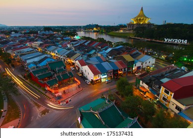 Kuching City In The Evening