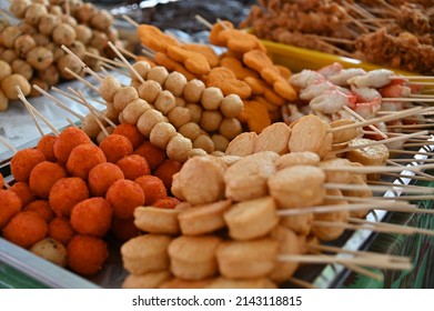 Kuching, Sarawak Malaysia - April 6th 2022:The Malay Ramadan Bazaar (Pasar Ramadan) in Malaysia, with lots of delicacies, under New Norm
