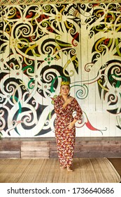 Kuching, Sarawak, Malaysia, January 4, 2019: Performance Of Traditional Dance And Culture At The Sarawak Cultural Village, Malaysia