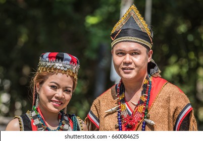 Kuching, Sarawak, Malaysia, June 2017 - Iban People