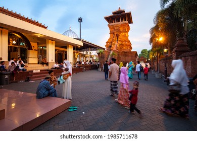 Kudus, Central Java, Indonesia. Taken On January 4th, 2019. The Menara Kudus Mosque.