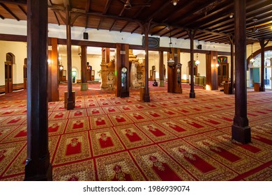 Kudus, Central Java, Indonesia. Taken On January 4th, 2019. Interior Of Menara Kudus Mosque.