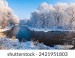 Kuerbin rime sunrise landscape in Yichun city Heilongjiang province, China.	