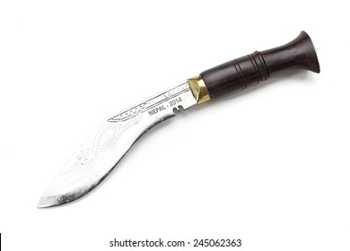 Kukri knife diagonal isolated