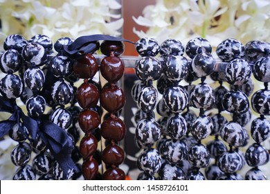 Kukui Nut Lei Necklaces Awaiting Visitors In Hawaii