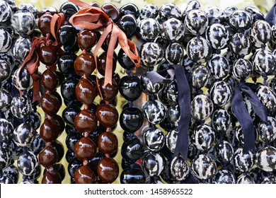 Kukui Nut Lei Necklaces Awaiting Visitors In Hawaii