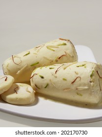 Kulfi, An Indian Ice Cream In Plate, India