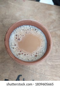 Kulhad cup of tea, chai kulhad stock image