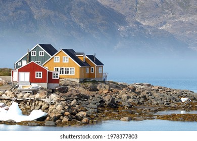 Kulusuk Village In East Greenland.