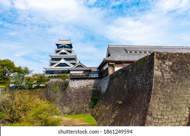 Kumamoto Castle, One Of Japan's Three Most Famous Castles In Summer