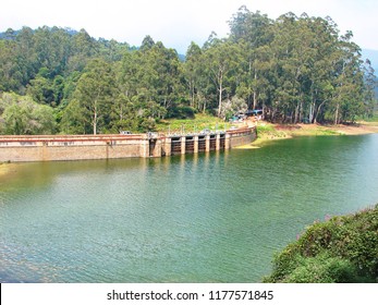 Kundala Dam And Lake At Munnar, The Arch Dam, Kerala, India.