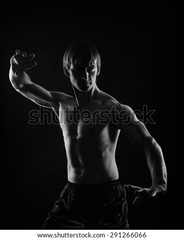 Similar – Image, Stock Photo Rebel Rob Strong Posture