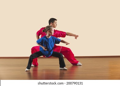 Kung Fu, Changquan, Mabu anzhang, Long Fist Style, Kung Fu instructor and girl