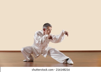 Kung Fu, Tanglangquan, Puchan, Praying Mantis Style, Man Practicing Kung Fu