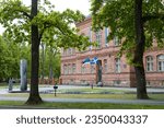 Pärnu Kuninga basic school building in Estonia