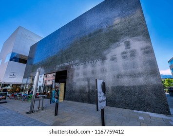 Kunstmuseum Museum Of Art, Vaduz, Principality Of Liechtenstein, Europe, 18. July 2016