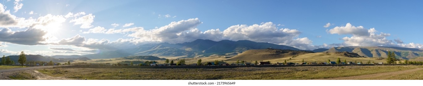 Kurai Steppe In The Altay In Summer 