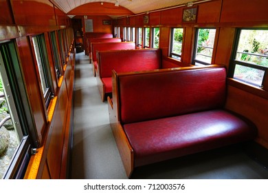 KURANDA, AUSTRALIA -4 AUG 2017- Inside The Kuranda Scenic Railway, A Tourist Train Located In The Rainforest Village Of Kuranda Near Cairns In Far North Queensland, Australia.