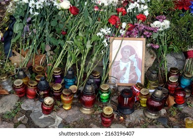 Kurapaty - Memorial To The Victims Of Stalinism. The Memory Of Roman Bondarenko, Who Was Killed In 2020.