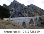 Kurt Bridge, located in Havza, Samsun, Turkey, was built in the 14th century. It is 95 meters long.