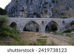 Kurt Bridge, located in Havza, Samsun, Turkey, was built in the 14th century. It is 95 meters long.