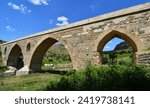 Kurt Bridge, located in Havza, Samsun, Turkey, was built in the 14th century. It is 95 meters long.