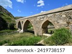 Kurt Bridge, located in Havza, Samsun, Turkey, was built in the 14th century. It is 95 meters long.