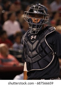  Kurt Suzuki Catcher For The Atlanta Braves At Chase Field In Phoenix,AZ USA July 25,2017.