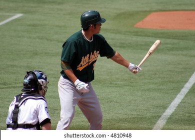 Kurt Suzuki, Catcher, Oakland Athletics August 22, 2007 Vs. Toronto Blue Jays